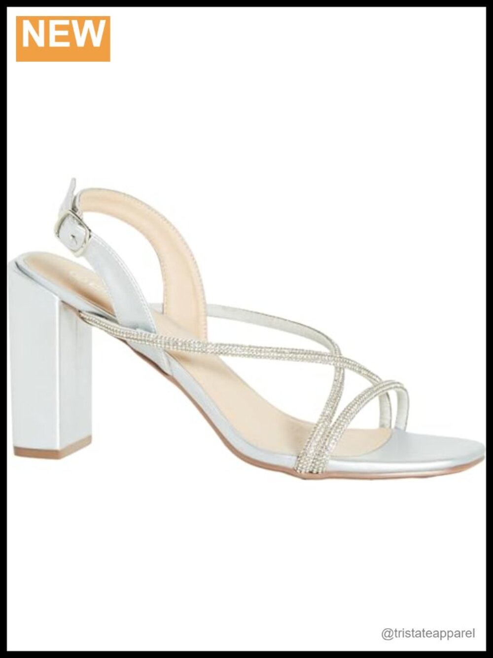 City Chic Plus Size Heel - Wide Fit Sparkle Glitz